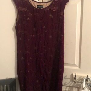 Purple lace dress